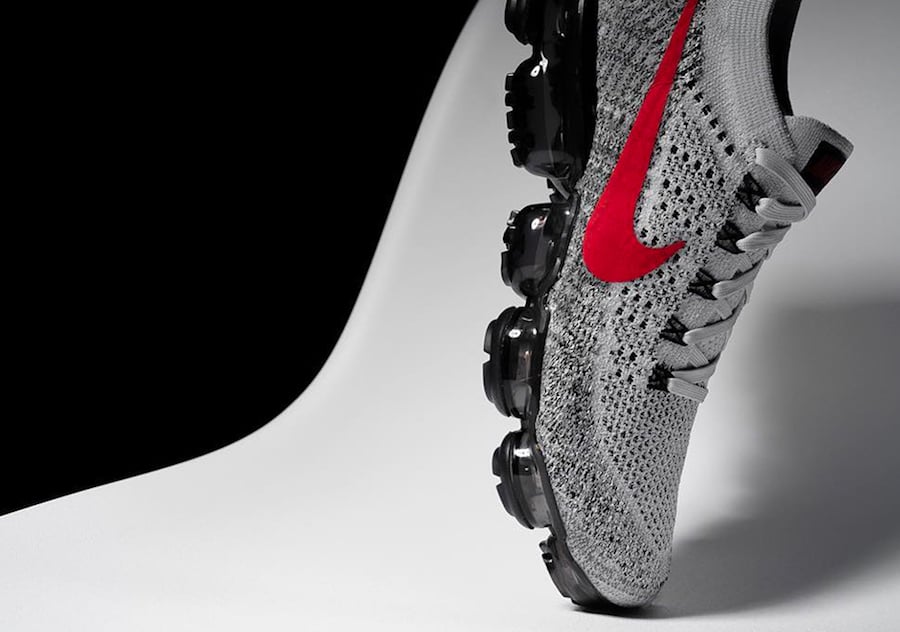 Nike VaporMax Grey Red Black