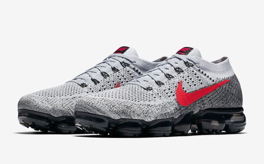 nike air vapormax white and red