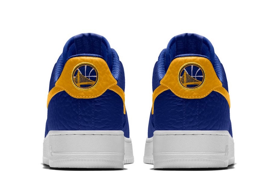 NikeID NBA Air Force 1 Low Warriors