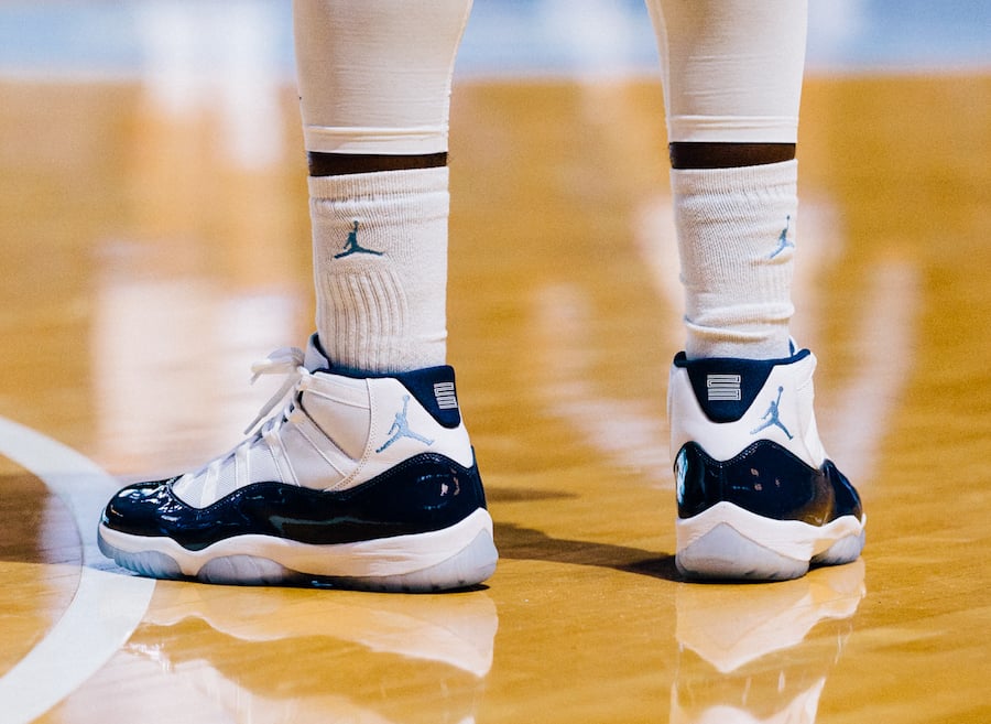 UNC Celebrated 2017 National Championship Banner in the ‘Win Like 82’ Air Jordan 11