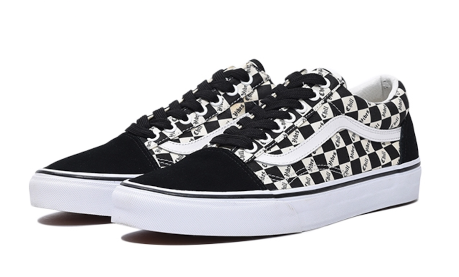 vans old skool black and white squares