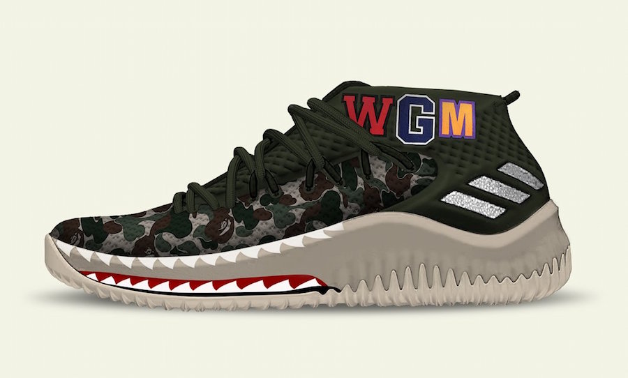 adidas Dame 4 BAPE Camo