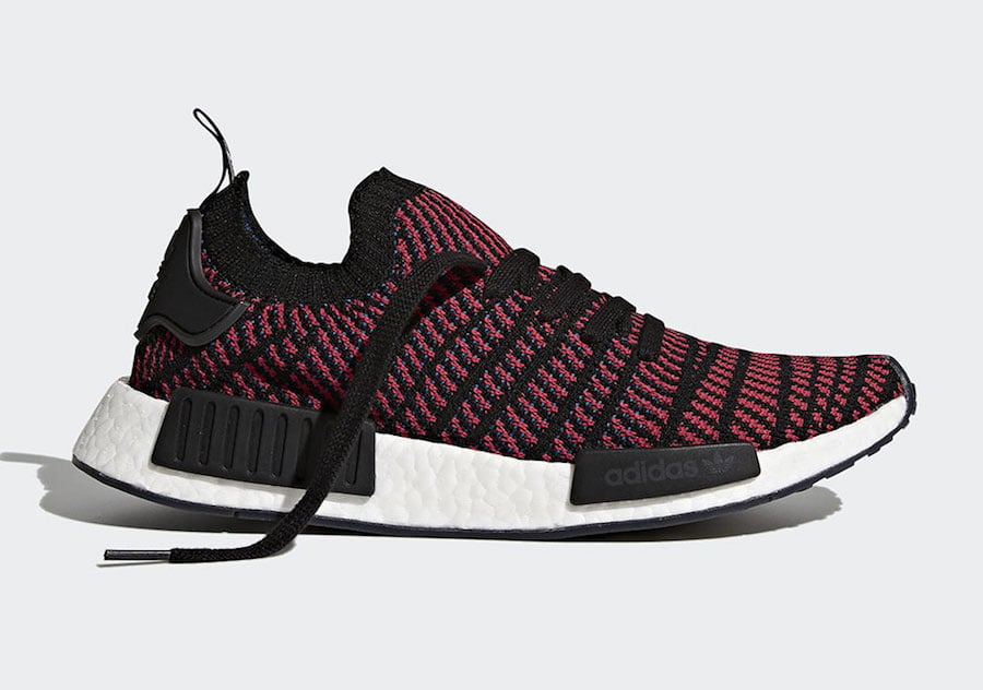 adidas NMD R1 Primeknit STLT Black Red CQ2385