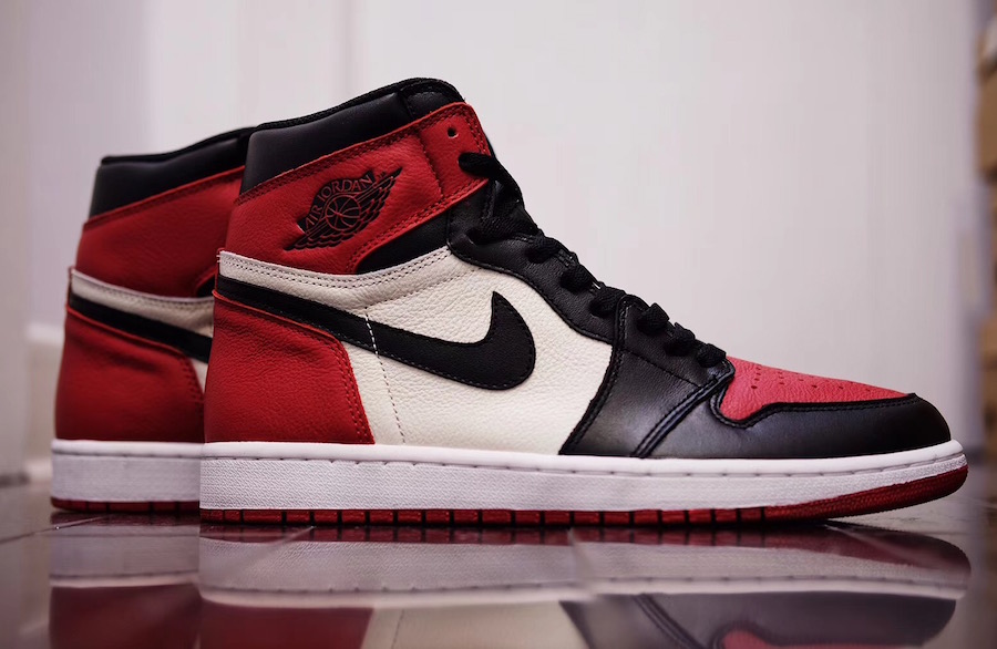 jordan 1 bred toe retail