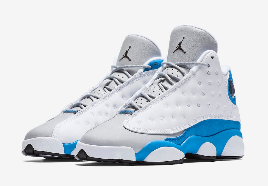 jordan 13 blue black white