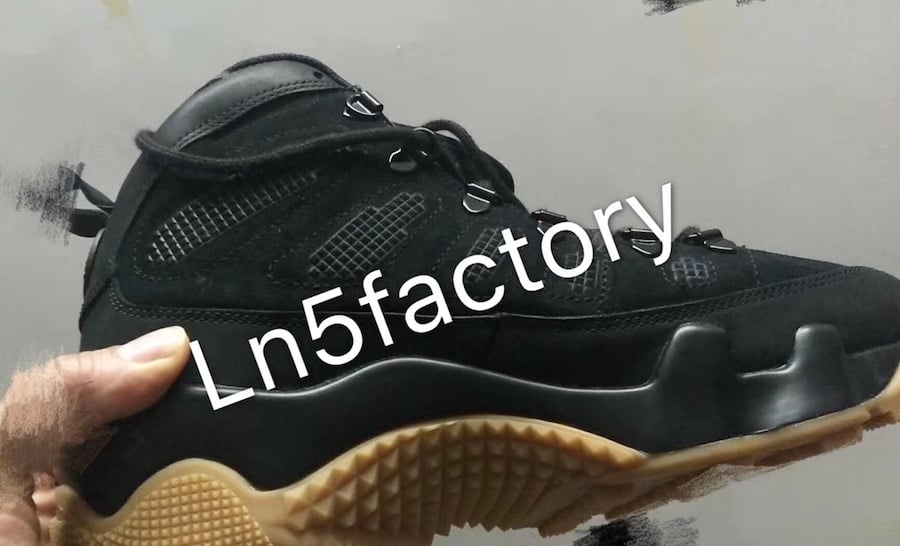 Air Jordan 9 Boot NRG Black Gum Release Date