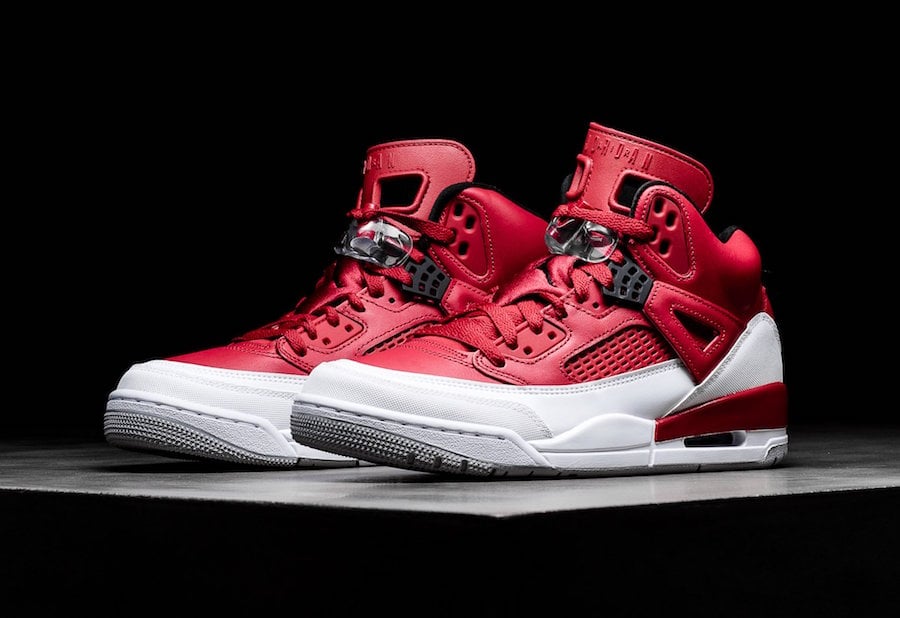 red spizike jordans