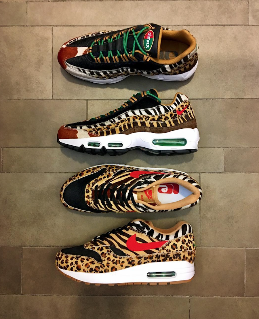 atmos Nike Air Max 1 Air Max 95 Animal Pack 2 Release Date