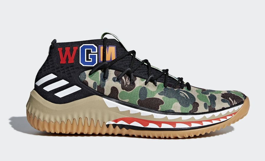 BAPE adidas Dame 4 Green Camo AP9974 Release Info