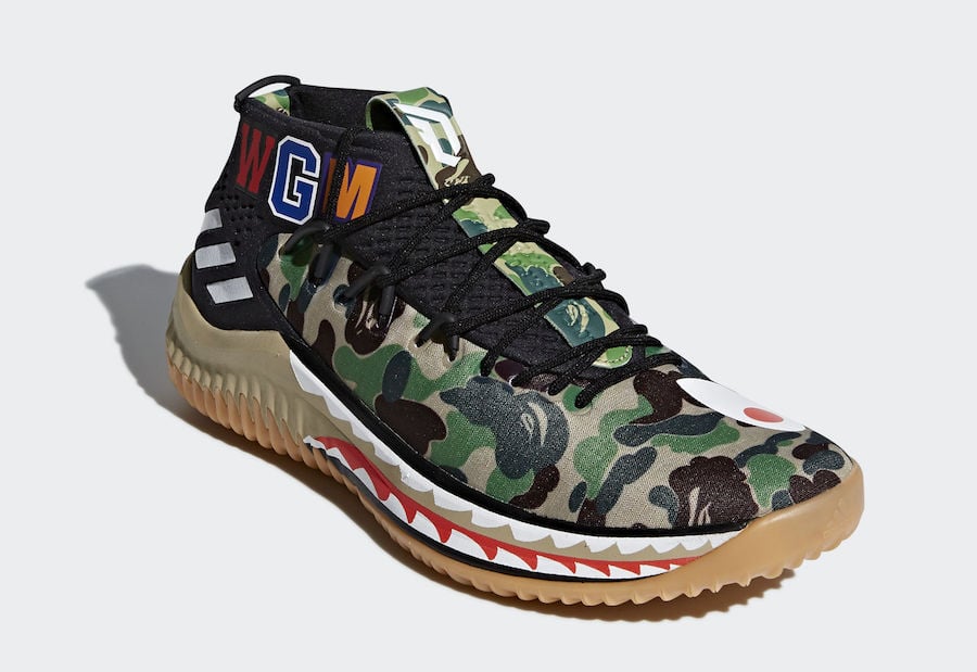 BAPE adidas Dame 4 Green Camo AP9974 Release Info