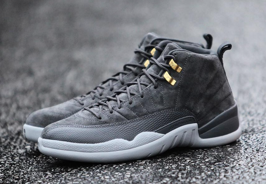 jordan 12 mens grey