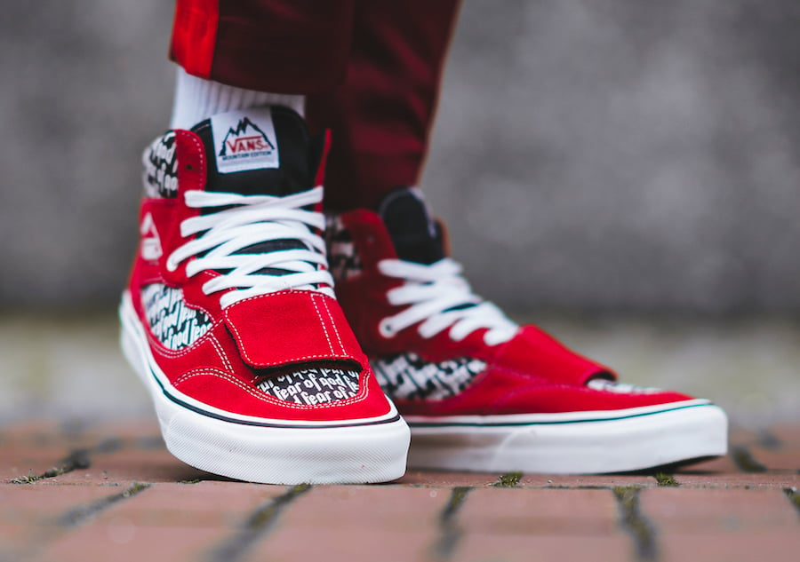 Fear of God Vans Mountain Edition Red
