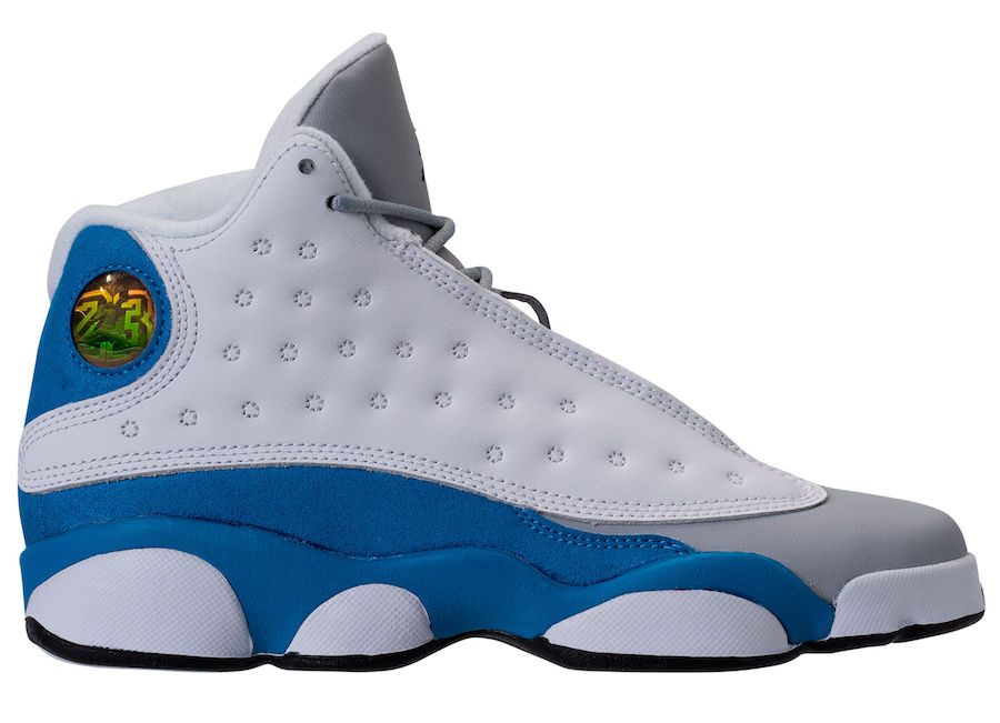 grey and blue jordan 13