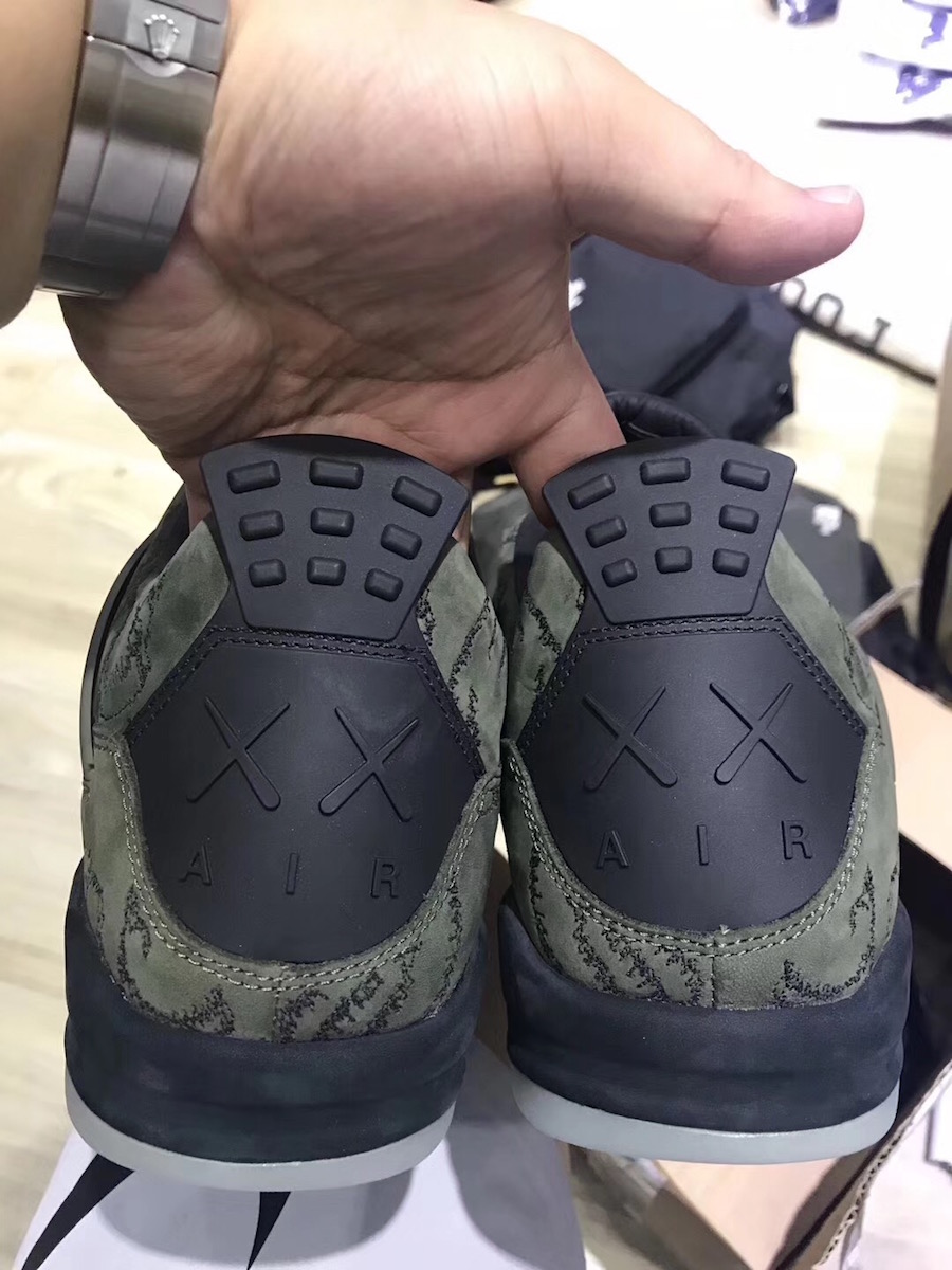 KAWS Air Jordan 4 Olive