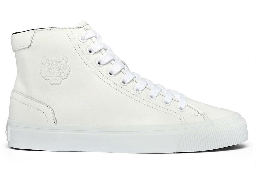 Kenzo White High Top Sneakers 