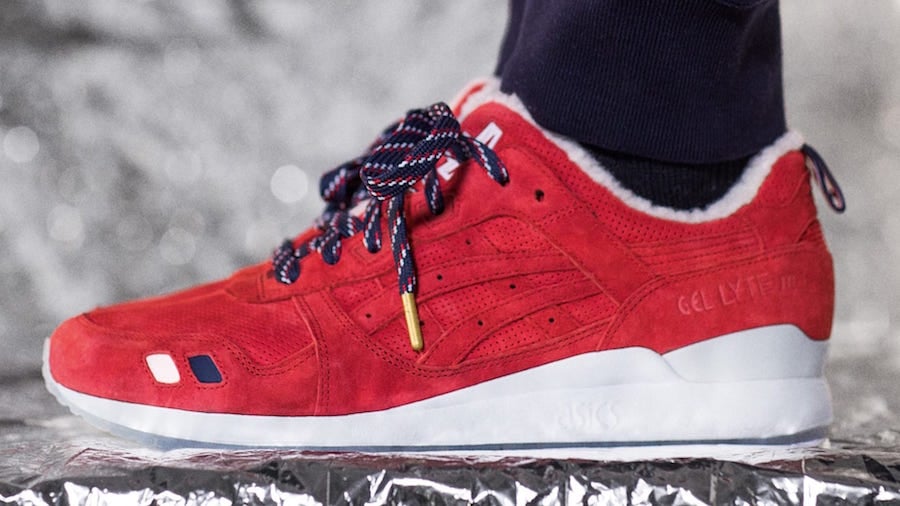 KITH Moncler Asics Gel Lyte III Red