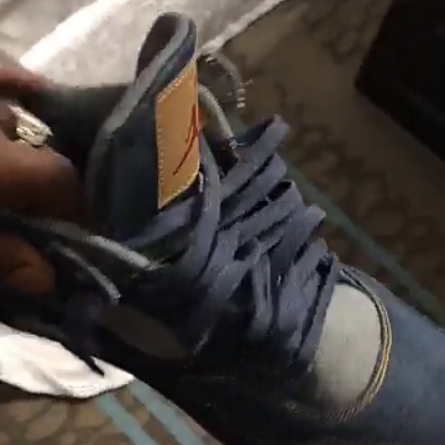 Levis Air Jordan 4 Denim Leak