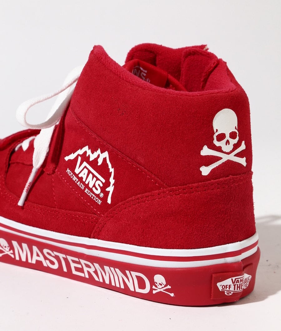 mastermind Japan Vans Mountain Edition Red