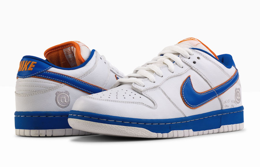 Medicom Toy Nike SB Dunk White Blue Orange