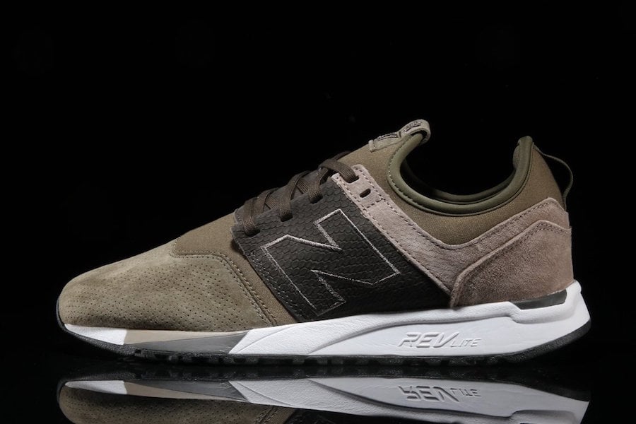 New Balance 247 Luxe Suede Olive