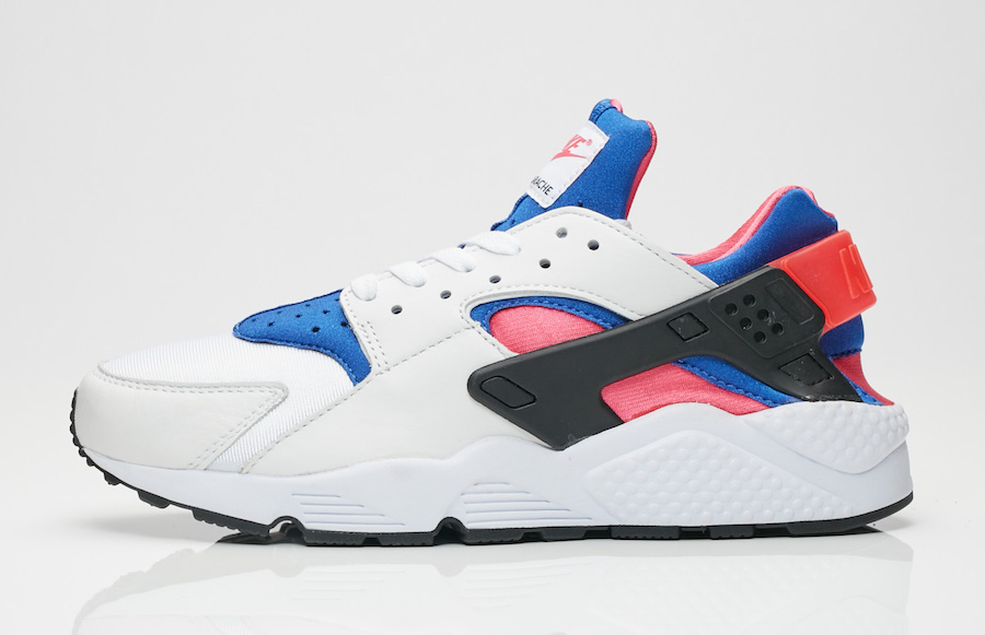 blue and pink huaraches