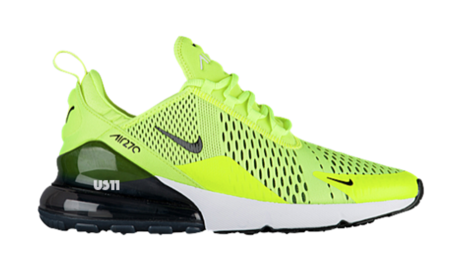 green and black air max 270