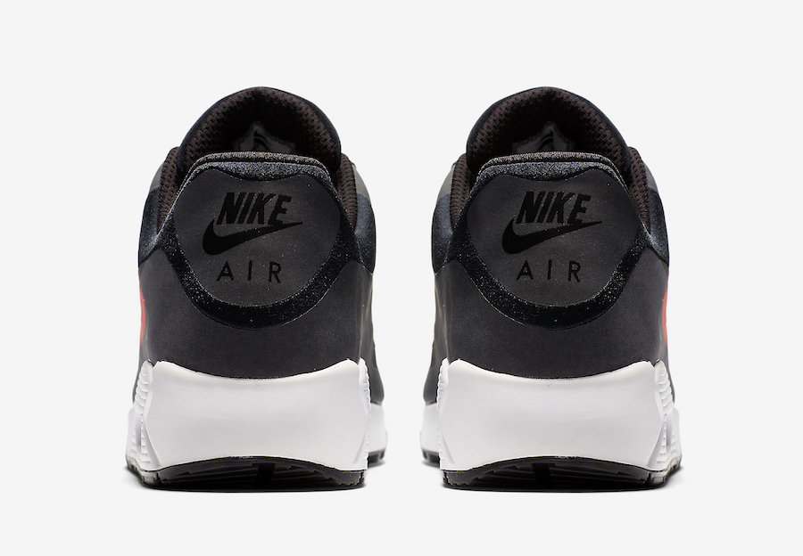 Nike Air Max 90 Big Logo Black Bright Crimson AJ7182-003