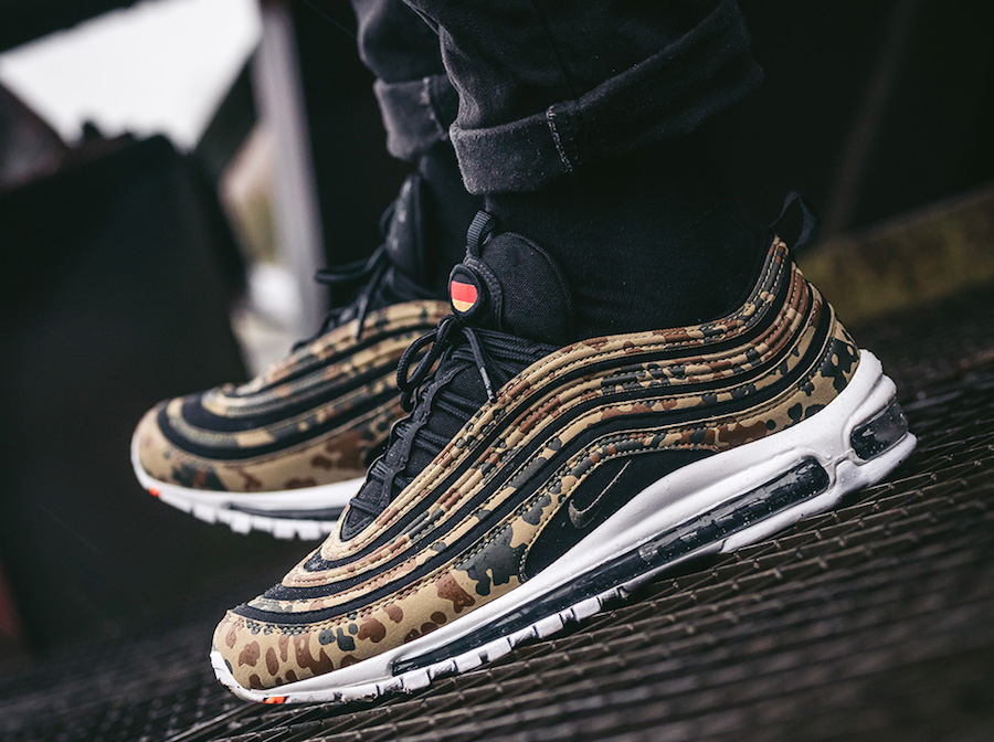 Nike Air Max 97 German Camo On Feet