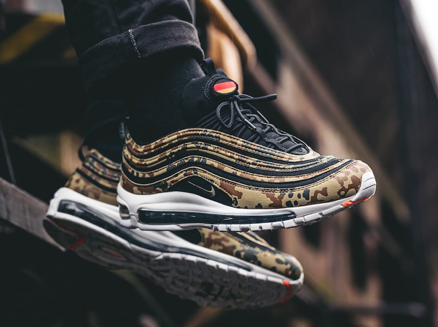 Nike Air Max 97 German Camo On Feet