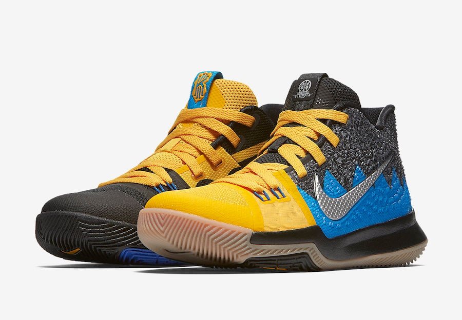 kyrie 4 blue and yellow
