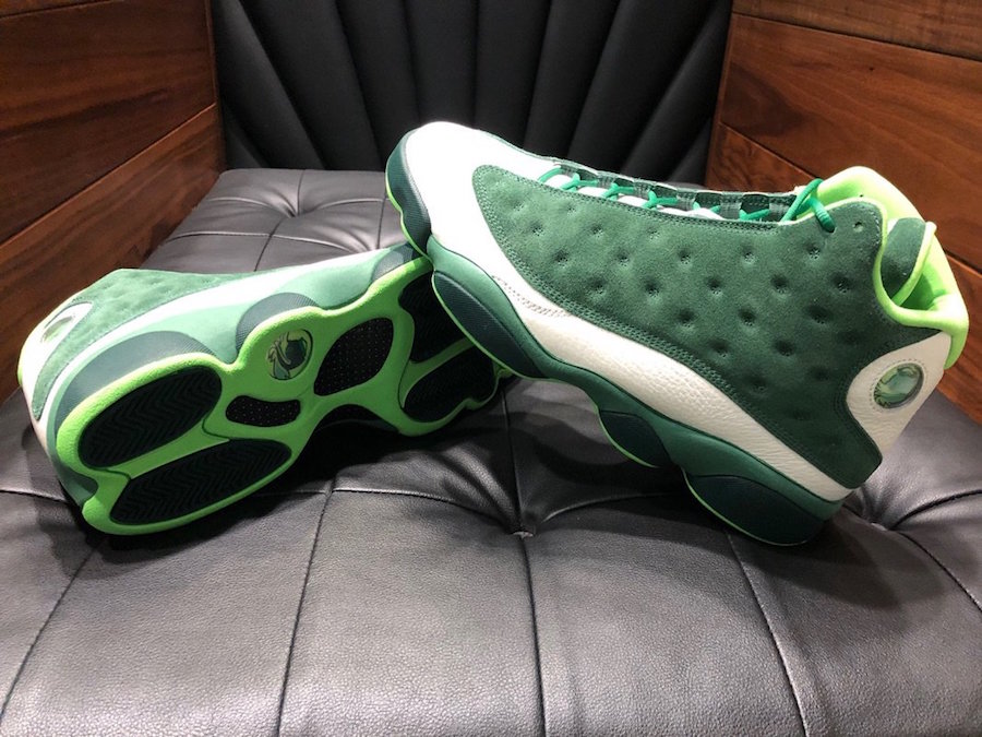 Oregon Ducks Air Jordan 13 Green