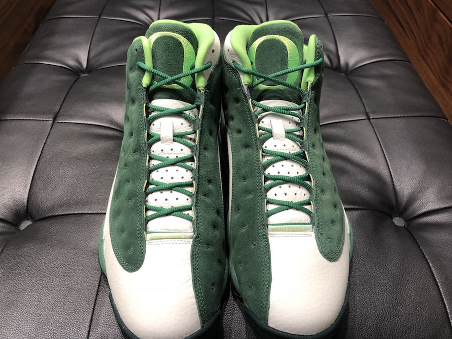 Oregon Ducks Air Jordan 13 Green