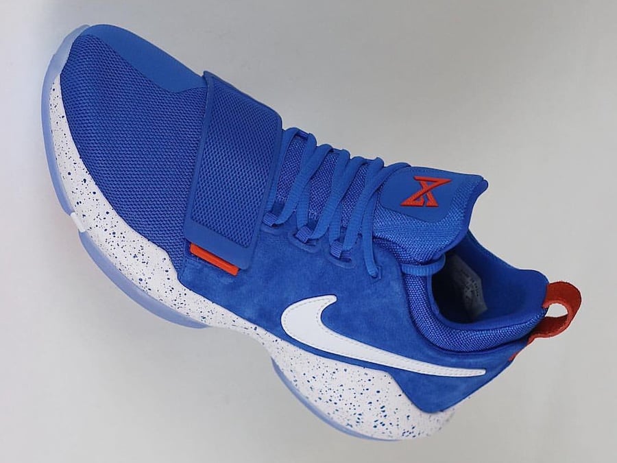 paul george shoes blue and white