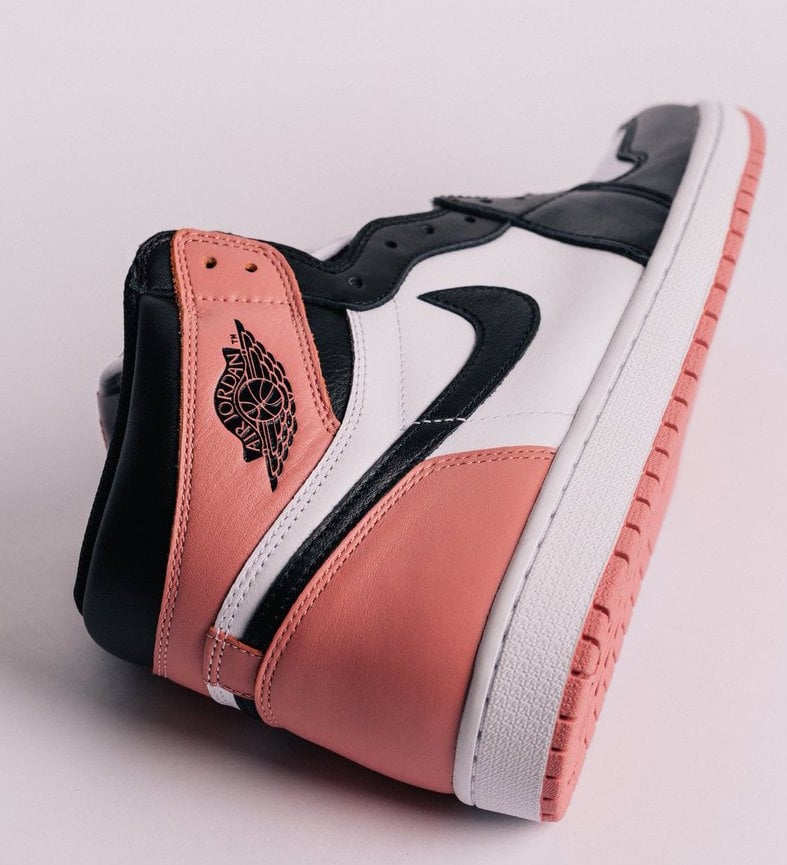 rust pink jordan ones