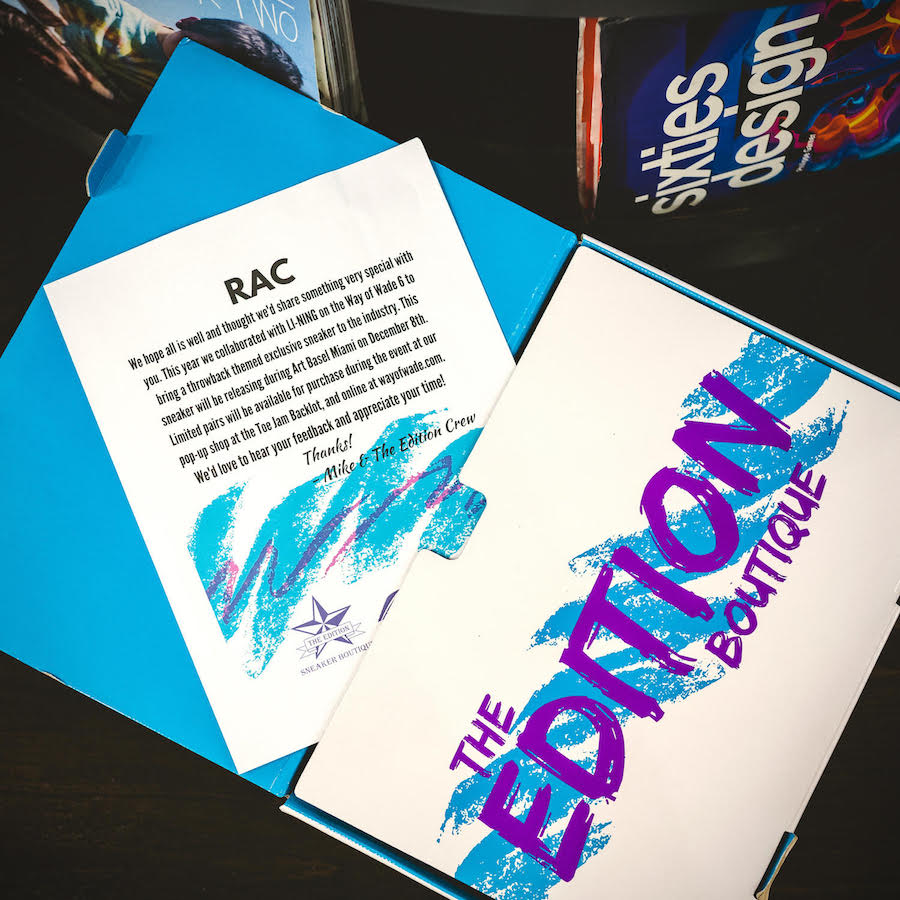 The Edition Boutique Li-Ning Way of Wade 6 Art Basel Exclusive