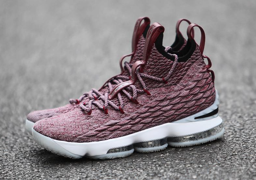 lebron 15 wine and gold