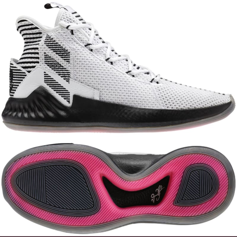 adidas D Rose 9 White Black