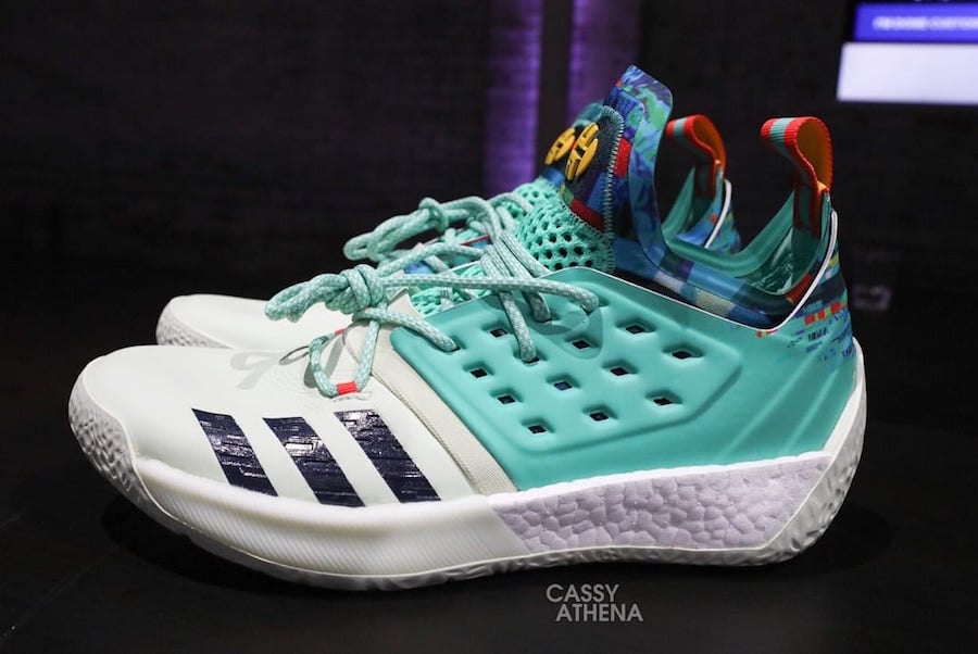 adidas Harden Vol 2 White Teal