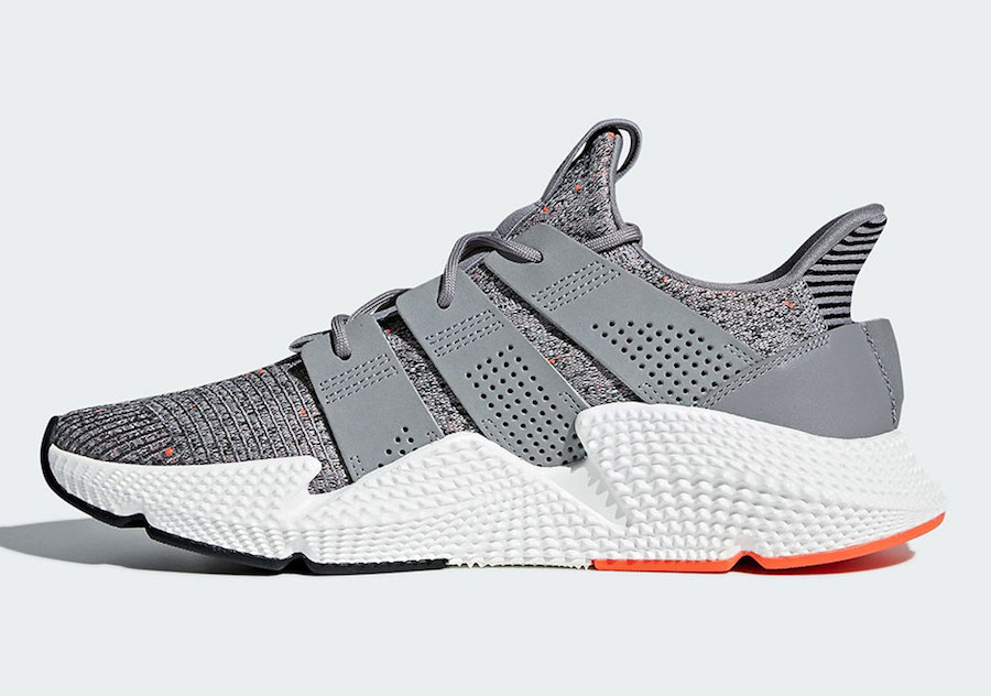 adidas Prophere Grey White Solar Red CQ3023