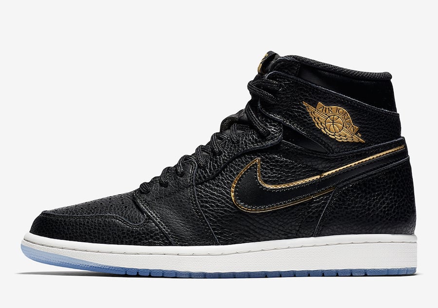 Air Jordan 1 LA Black Gold Los Angeles Official