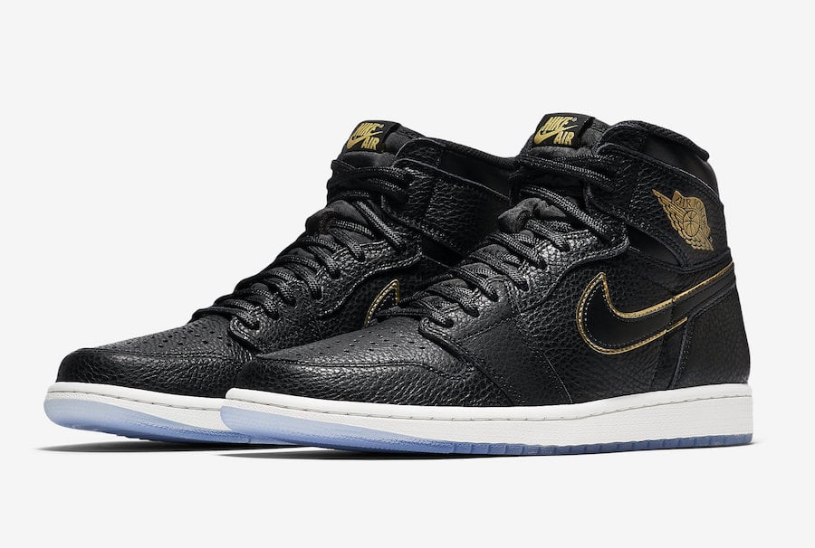 Air Jordan 1 LA Black Gold Los Angeles Official