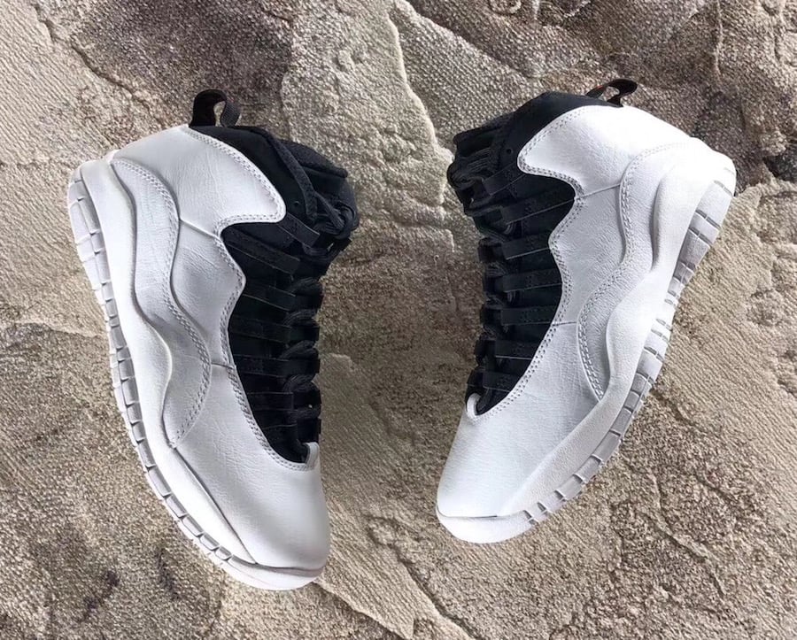 jordans 10 black and white