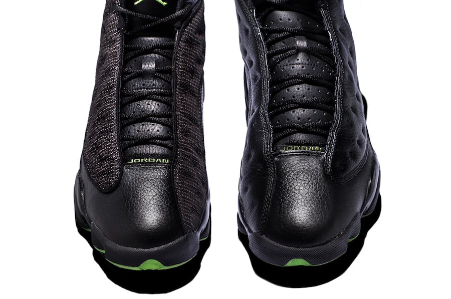 air jordan 13 green and white