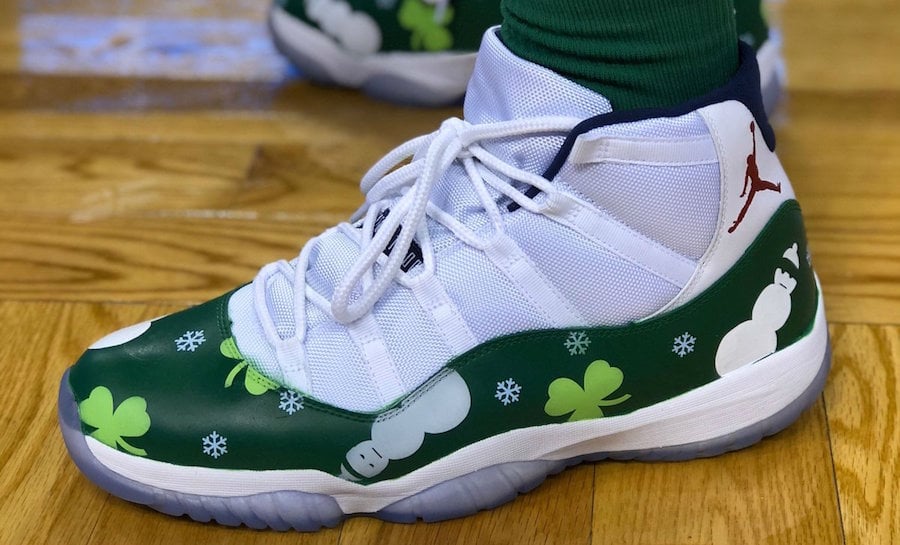 Marcus Morris in Custom ‘Christmas’ Air Jordan 11