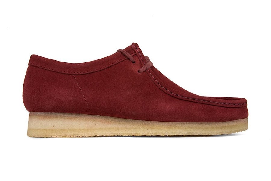 Clarks Wallabee Boot Red Suede