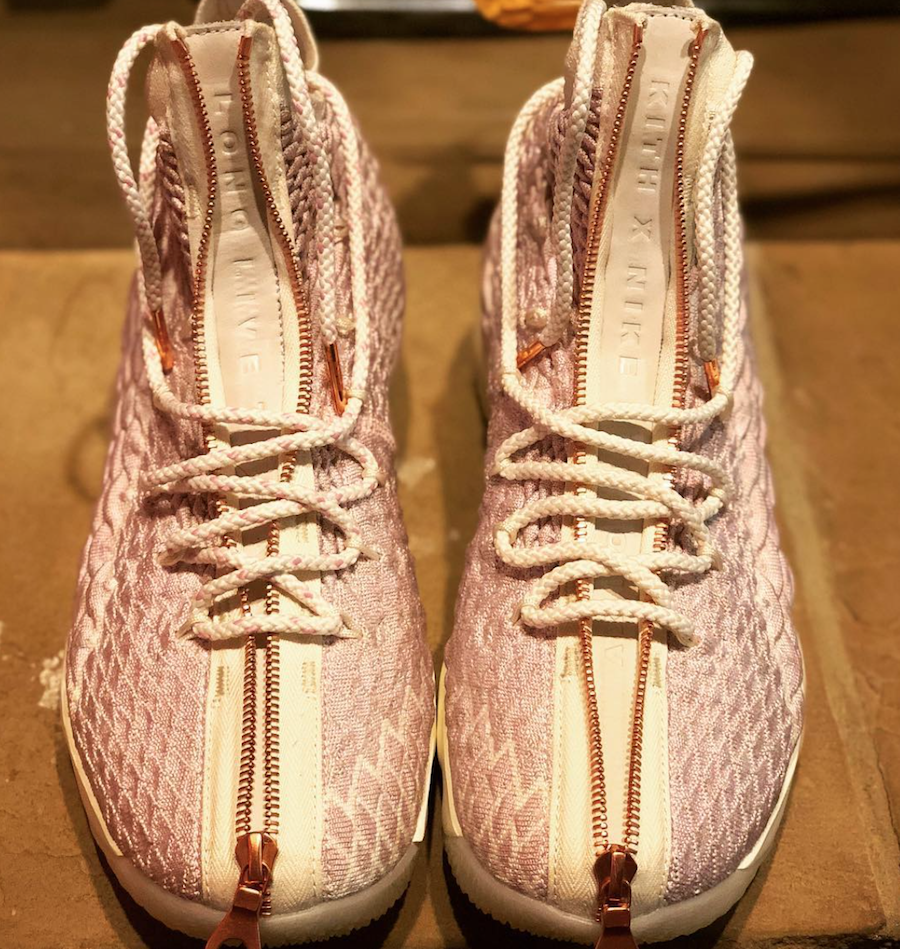 lebron 15 shoes pink