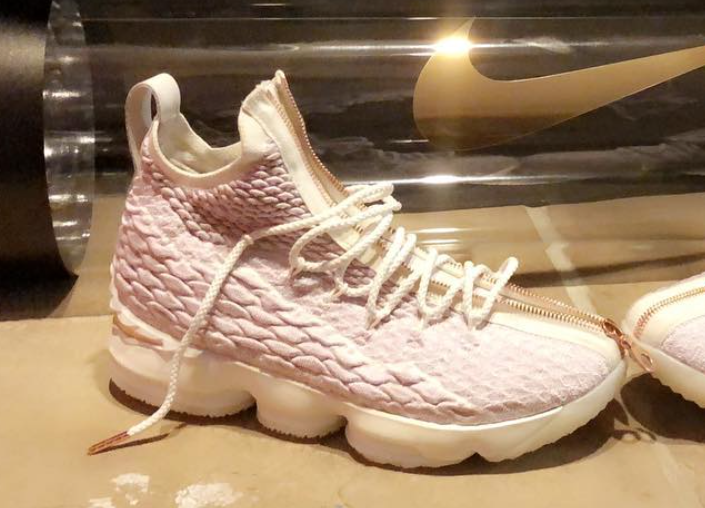 lebron 15 pink and gold