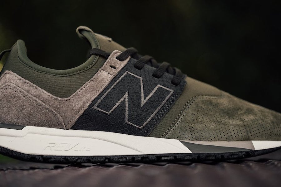 New Balance 247 Luxe Reptile Olive