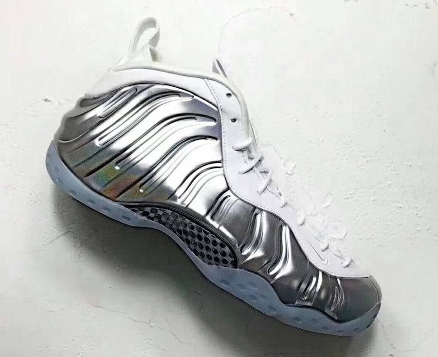 air foamposite one chrome white