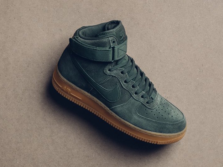 nike air force high tops green